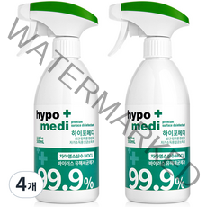 하이포메디 뿌리는 살균소독제, 500ml, 4개