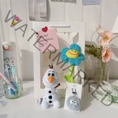 올라프 인형고리 스마일꽃 인형 꽃다발 선물 세트