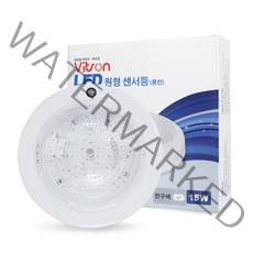 비츠온 LED 원형 센서등 15W 전구색, 1개