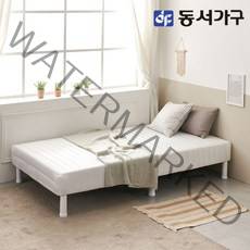 동서가구 소이 심플 일체형 침대 SS 본넬스프링 YCD040, 화이트