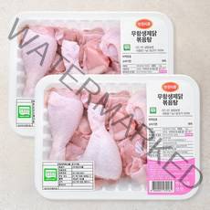 한강식품 무항생제 인증 닭볶음탕용 (냉장), 1kg, 2개