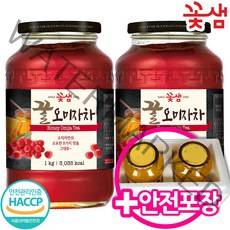 꽃샘 꿀오미자차 1kg x 2개