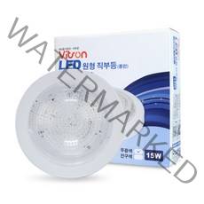 비츠온 LED 원형 직부등 15W 주광색, 1개