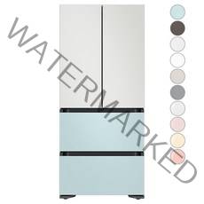 [색상선택형] 삼성전자 비스포크 플러스 586L 4도어 김치냉장고 방문설치, 코타 모닝블루