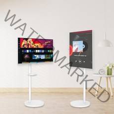 스마트모니터 M7 32인치 IPTV S32BM701 화이트 UHD + 스탠드 화이트 패키지 삼탠바이미 이동식 스탠드, S32BM701 화이트 + 카멜 스탠드 화이트