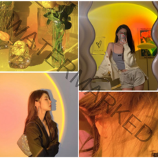 월일룩) 선셋 석양 노을 무드등 USB 연결 조명 전등 무드 분위기, 선라이즈 오렌지