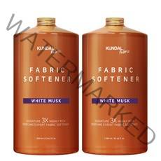쿤달 초고농축 섬유유연제 화이트머스크향 본품, 1580ml, 2개