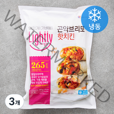 대상 라이틀리 곤약브리또 핫치킨 4입 (냉동), 500g, 3개