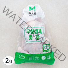 목우촌 무항생제 인증 통닭 (냉장), 1.3kg, 2개