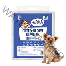 마마쇼 베이직 배변유도제 함유 배변패드, 1개, 100개입