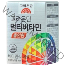 고려은단 멀티비타민 올인원 1560mg x 60정 2박스 4개월분, 2개