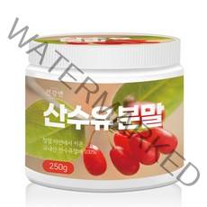 건강앤 국내산 구례 산수유 분말 100% 250g 계량스푼 증정, 2통 500g, 2개