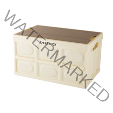 에어즈락 캠핑 폴딩박스 일반형, 박스 버터바닐라 + 상판 우드