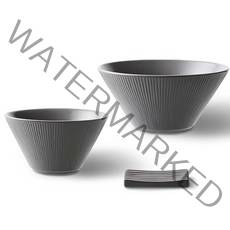 오덴세 아틀리에 노드 기본 식기 밥공기 + 국공기 + 수저받침 세트, 프로스트 그레이, 1세트