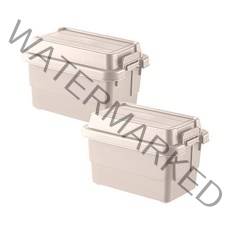 KEEP 캠핑 미니 다용도 소품 감성 보관함 박스 2p, 탄, 1단