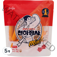 진주햄 천하장사 오리지날 미니 소시지, 400g, 5개