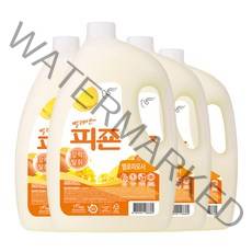 피죤 레귤러 섬유유연제 옐로미모사 본품, 3100ml, 4개
