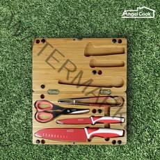 엔젤쿡 휴대용 칼 도마세트 ACLR-001, 1개