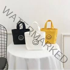 에코백 스마일에코백 토트백 도시락가방 실내화가방 캔버스백 미니에코백 스마일가방 보조가방 KK89