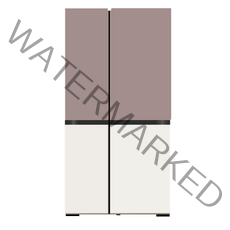 [색상선택형] LG전자 디오스 오브제컬렉션 양문형 냉장고 메탈 832L 방문설치, 클레이 핑크(상단) + 베이지(하단), S834MKE10