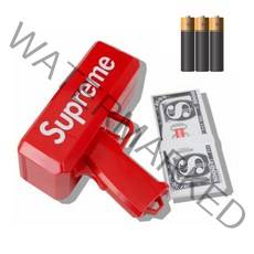 슈프림 머니건 파티소품, 레드, 1개