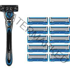 도루코 페이스7 2 프레쉬 면도기 본체 + 면도날 11p 세트, 면도기 + 면도날 11p, 1세트