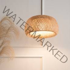 히트조명 마리솔 라탄 1등 펜던트조명 450파이 D264123, 베이지(라탄)