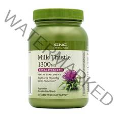 GNC 밀크시슬 엑스트라 스트렝스 1300mg 60타블렛, 1개, 60정