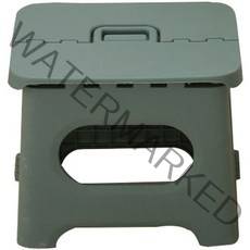 클레어라 다용도 휴대용 플라스틱 접이식 의자 소형, 그린, 1개