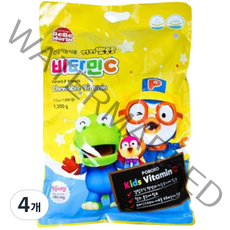 뽀로로 뽀롱뽀롱 뽀로로 비타민C 60g, 50정, 4개
