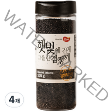 햇님마을 햇빛에 검게 그을린 검정깨, 105g, 4개