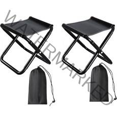 BBQ 폴딩체어, 블랙, 2개