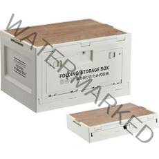 탄씨엔쯔 접이식 수납 상자 50L, 라이트 커피