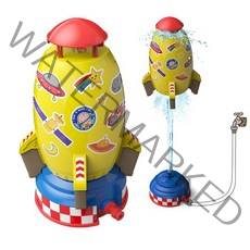 로켓 스프링클러 물총 마당 발사기 블래스터 회전 플라잉 스플래시 물 놀이 야외 장난감 날 선물, [03] yellow