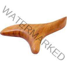 MEO 우드 마사지 장미목 삼각 괄사, 1개