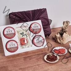 3세트 + 1세트 / 박순이대한젓갈 5만원 선물세트 4구 / 명란젓/ 어리굴젓/ 낙지젓/ 오징어젓, 빨강 보자기 3세트+1세트