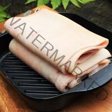 국내산 돼지 껍데기 500g 돼지껍질 돼지돈피 축산물백화점