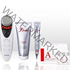 메르비 플래티넘 피부마사지기 + 휘욜라 에스테틱 젤 150ml + 비타민A 앰플 10ml x 3p + 토탈솔루션 크림 25ml 세트, Merbe Platinum(마사지기), 화이트(피부마사지기)