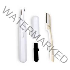 비타그램 충전식 전동 눈썹정리기 SC-EE21 + 수동 눈썹칼, 1개, 화이트