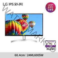 LG전자 60.4cm FHD IPS 모니터, 24ML600SW