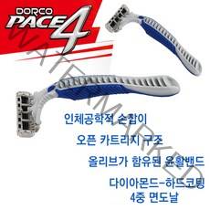 도루코 페이스4 4중날 면도기, 20개입, 1개