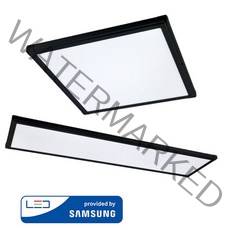 LED 국산 엣지 평판등 면조명 플리커프리 슬림 등기구, 블랙, 50W (1285X180), 주백색 4000K 아이보리빛