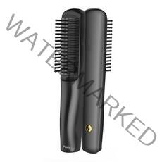Pealy 무선 고데기 음이온 매직기 200도 레드 블루 2색 표시등 USB 충전, 블랙, Pealy-9371