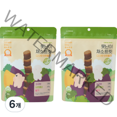 로렌츠 강아지 못난이 채소트릿, 고구마, 6개, 60g