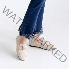 씨엔토 여성용 티엔아 스웨이드 가죽 로퍼 1cm 8LX55