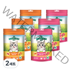 클래식펫츠 전연령 고양이 간식 80g 2종 x 3p 세트, 참치, 연어, 2세트