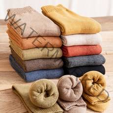 겨울양말 보카시 울 골지 무지겨울양말 10세트 10컬러