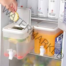 캠핑물통 냉장고 음료수 생수 워터저그 4L 아이스물통 저그 가정용 아이스 물통, 화이트1+1