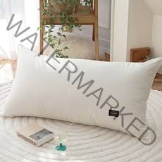 단잠 옥스포드 순면 대형/ 점보특대형 등받이 허리쿠션 침대헤드 대형등쿠션 커버, 커버+(솜포함), 크림화이트