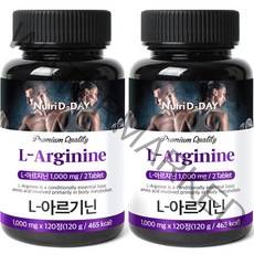 뉴트리디데이 L 아르기닌, 120정, 120g, 2개